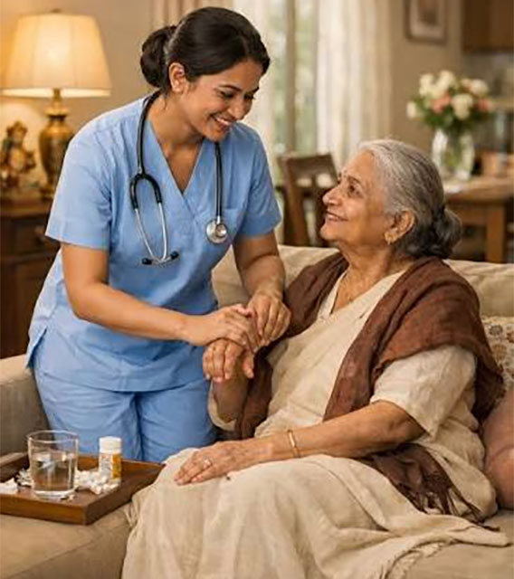 Professional Caretaker at Home in gurgaon delhi ncr india